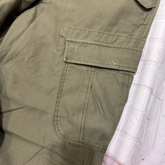 JIMMY’Z Sur Co. rare vintage Y2K Men's Olive Cargo Pants 33x32 cotton twill EUC - Picture 13 of 16